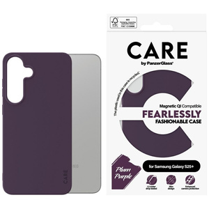 Etui CARE by PanzerGlass Fashion QI do    Samsung Galaxy S25+ fioletowy