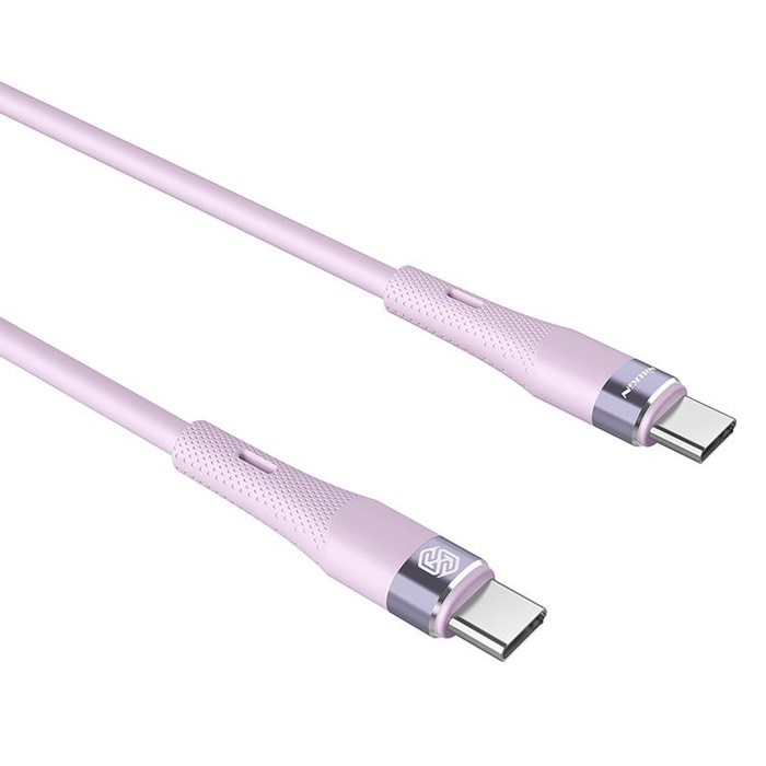 NILLKIN DATA CABLE FLOWSPEED SILICON TYPE C-TYPE C PD 60W, PURPLE