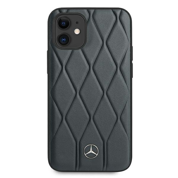 Etui Mercedes Apple iPhone 12 Mini Wave Line Niebieski Case