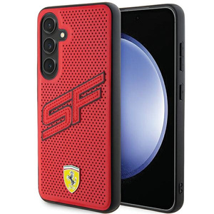 Etui Ferrari FEHCS24MPINR Samsung Galaxy S24+ S926 czerwony/red hardcase Big SF Perforated Case