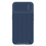 Nillkin Textured S Case etui iPhone 14 Plus pancerny pokrowiec z osłoną na aparat niebieskie