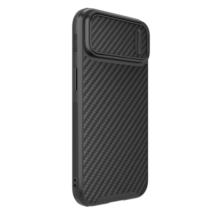 Nillkin Synthetic Fiber S Case etui iPhone 14 z osłoną na aparat czarny