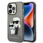 Etui KARL LAGERFELD Apple iPhone 14 Pro IML GLIT NFT Karl&Choupette Czarny Hardcase