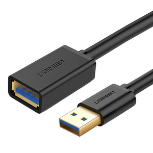 Ugreen kabel przewód przedłużacz przejściówka USB 3.0 (żeński) - USB 3.0 (męski) 2 m czarny (US129 10373)