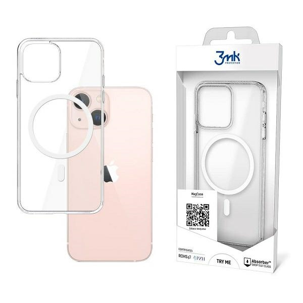 Etui 3MK Apple iPhone 13 Mini Bezbarwny MagCase