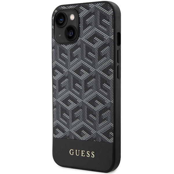 Etui Guess GUHMP15SHGCFSEK iPhone 15 / 14 / 13 6.1" czarny/black hardcase GCube Stripes MagSafe Case