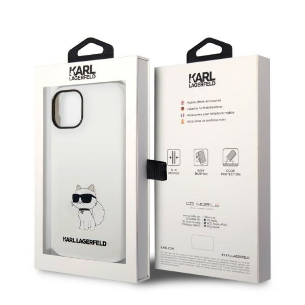 Etui KARL LAGERFELD Apple iPhone 14 Plus Silicone Choupette Biały Hardcase