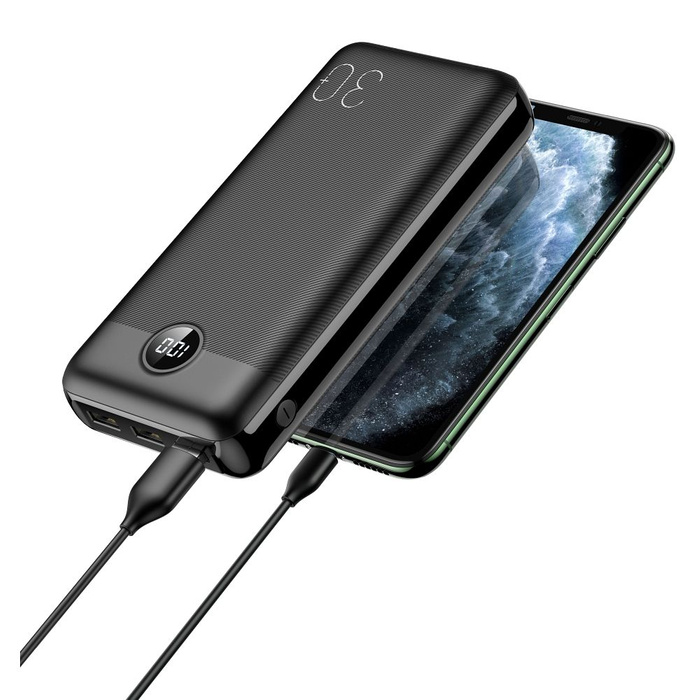 VEGER powerbank 30000 mAh PD QC3.0 3A 20W L30 (W3008PD) czarny