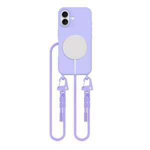 Etui Tech-protect Magnecklace Magsafe iPhone 16 Lavender