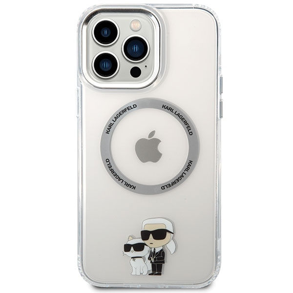 Etui Karl Lagerfeld KKLHMP13XHNKCIT iPhone 13 Pro Max 6,7" hardcase transparent Iconic Karl&Choupette Magsafe Case