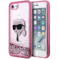 Etui Karl Lagerfeld KLHCI8LNKHCP iPhone 7/8/ SE 2020/2022 różowy/pink hardcase Glitter Karl Head Case