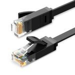 Płaski kabel sieciowy UGREEN Ethernet RJ45, Cat.6, UTP, 1m (czarny)