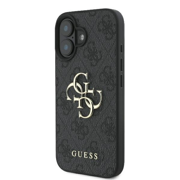 Etui Guess iPhone 16 6.1" czarny/black hardcase 4G Big Logo