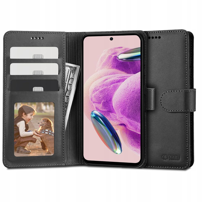 Etui Tech-protect Wallet Xiaomi Redmi Note 12s Black Case