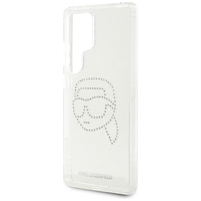 Etui Karl Lagerfeld Rhinestones Karl      Head Logo do Samsung Galaxy S25 Ultra przezroczysty