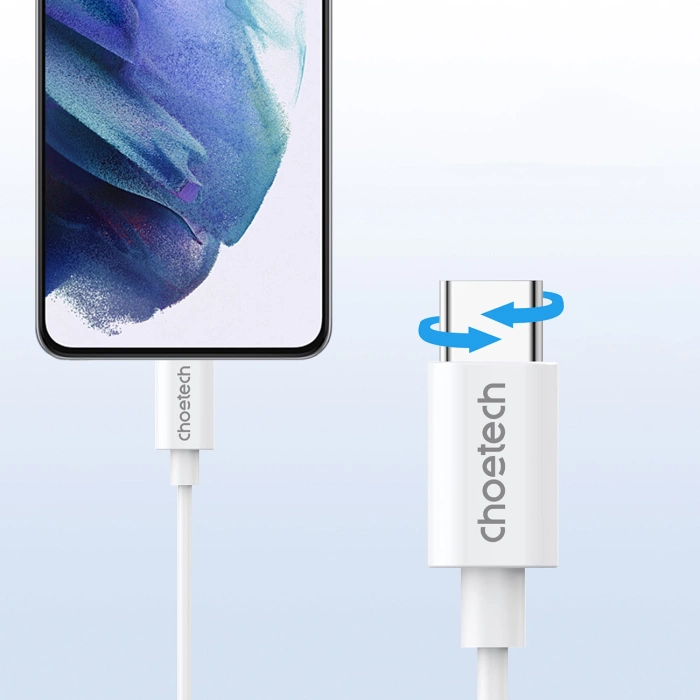 Słuchawki douszne Choetech USB-C 1,2m - białe