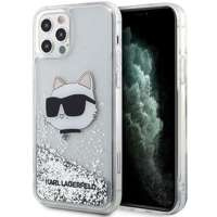 Etui Karl Lagerfeld KLHCP12MLNCHCS iPhone 12/ 12 Pro 6,1" srebrny/silver hardcase Glitter Choupette Head Case