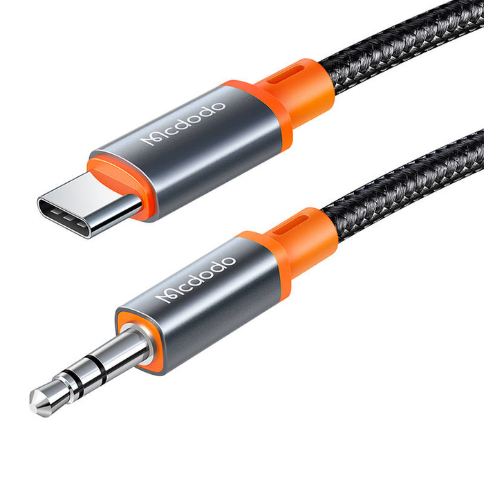 Kabel Mcdodo CA-0820 USB-C do mini jack 3.5mm AUX, 1.2m (czarny)