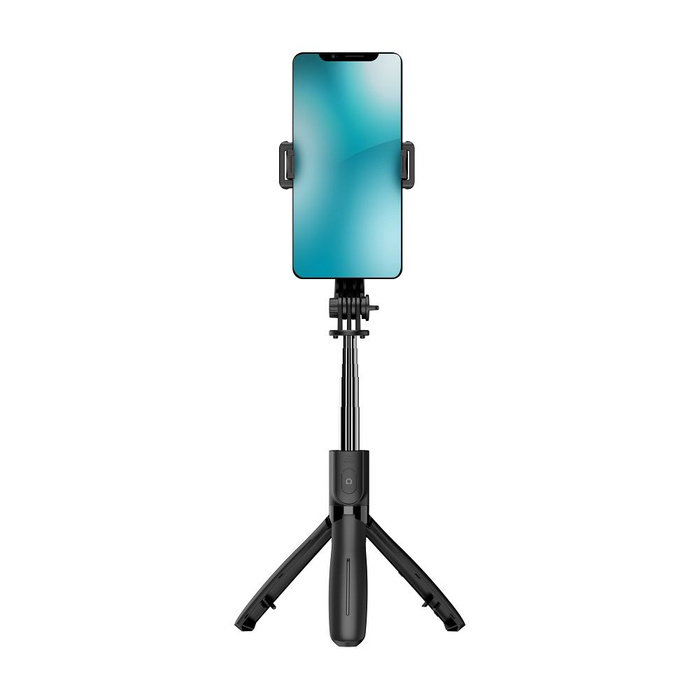 BLUE STAR uchwyt selfie z pilotem bezprzewodowym tripod L21 czarny