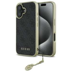 Etui Guess iPhone 16 czarny/black hardcase 4G Charms Collection