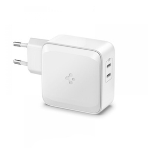 SPIGEN PE2007EU POWERARC 2-PORT NETWORK CHARGER ŁADOWARKA PD60W QC3.0 WHITE