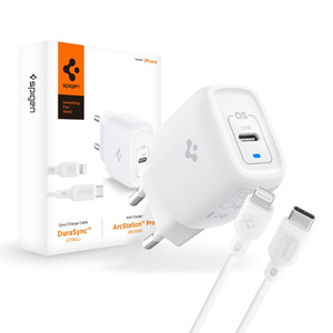 Ładowarka SPIGEN Pe2c10cl do iPhone Power Delivery 20W USB-C + Kabel Lightning