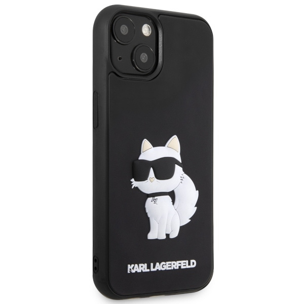 Etui Karl Lagerfeld KLHCP14M3DRKHNK iPhone 14 Plus 6.7" czarny/black hardcase Rubber Choupette 3D Case