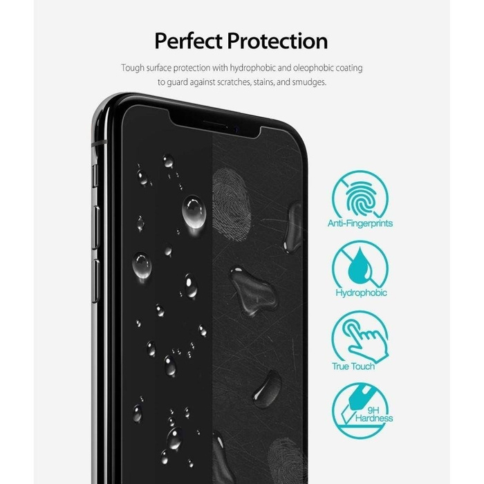 SZKŁO Hartowane RINGKE ID-3PACK iPhone XS MAX Clear