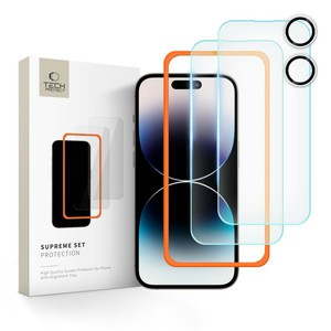 SZKŁO HARTOWANE TECH-PROTECT SUPREME SET 3-PACK IPHONE 16 PLUS CLEAR