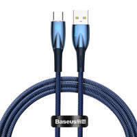 [PO ZWROCIE] Baseus Glimmer Series kabel do szybkiego ładowania USB-A - USB-C 100W 480Mb/s 1m niebieski