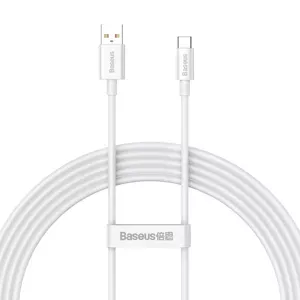 [PO ZWROCIE] Baseus Superior Series kabel do szybkiego ładowania USB-A - USB-C 100W 480Mb/s 2m biały