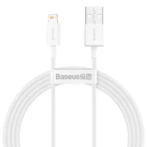 [PO ZWROCIE] Baseus Superior kabel USB - Lightning 2,4A 1,5 m Biały (CALYS-B02)