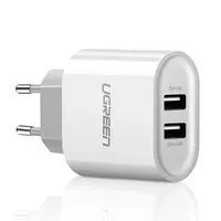 [PO ZWROCIE] Ugreen ładowarka sieciowa 2x USB 2,4 A biały (CD104 20384)