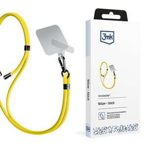 3MK EasyClip Yellow (black) smycz do telefonu