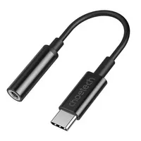 Adapter Choetech AUX003 USB-C do 3.5mm Audio Jack Adapter (czarny)