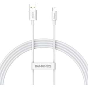 BASEUS kabel USB A do Apple Lightning 8-pin PD 100W 1,5m biały P10320102214-02