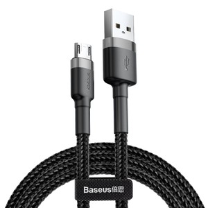 BASEUS kabel USB do Apple Lightning 8-pin 2,4A Cafule CAMKLF-BG1 50cm szaro-czarny