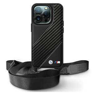 BMW BMHCP16X23PSCCK iPhone 16 Pro Max     6.9" czarny/black hardcase M Edition Carbon Stripe & Strap