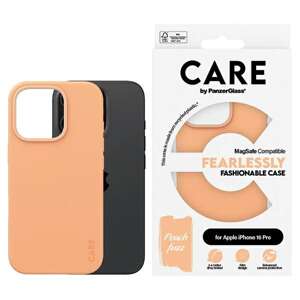 CARE by PanzerGlass Fashion Case iPhone 16 Pro 6.3" brzoskwiniowy/peachy MagSafe 1390