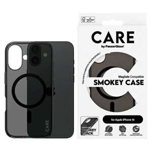 CARE by PanzerGlass Flagship Case iPhone 16 6.1" dymny/smokey MagSafe 1349