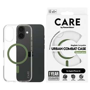 CARE by PanzerGlass Flagship Case iPhone 16 6.1" zielony/green MagSafe 1369