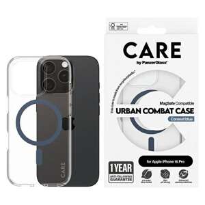 CARE by PanzerGlass Flagship Case iPhone 16 Pro 6,3" niebieski/blue MagSafe 1366