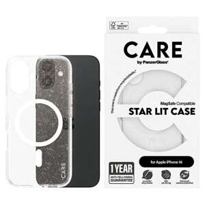 CARE by PanzerGlass Flagship Star Lit Case iPhone 16 6,1" biały/white MagSafe 1341