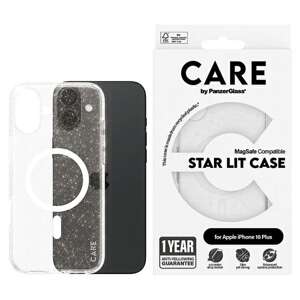 CARE by PanzerGlass Flagship Star Lit Case iPhone 16 Plus 6,7" biały/white MagSafe 1343