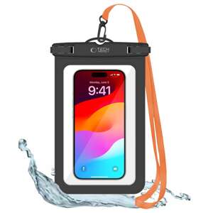 ETUI TECH-PROTECT UWC9 UNIVERSAL WATERPROOF CASE 8.9 INCH BLACK/ORANGE