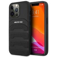 Etui AMG AMHCP14XGSEBK iPhone 14 Pro Max 6,7" czarny/black hardcase Leather Debossed Lines