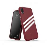 Etui Adidas OR Moulded PU Suede iPhone X/XS burgundowy/collegiate burgundy 33282