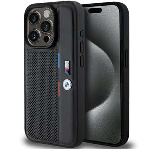 Etui Bmw Bmhcp15l23pupvk Iphone 15 Pro 6.1" Czarny/black Hardcase Perforated Tricolor Line Case