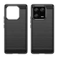 Etui Carbon Case etui do Xiaomi 13 Pro elastyczny silikonowy karbonowy pokrowiec czarne Case