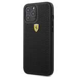 Etui FERRARI Apple iPhone 12 Pro Max On Track Perforated Czarny Hardcase